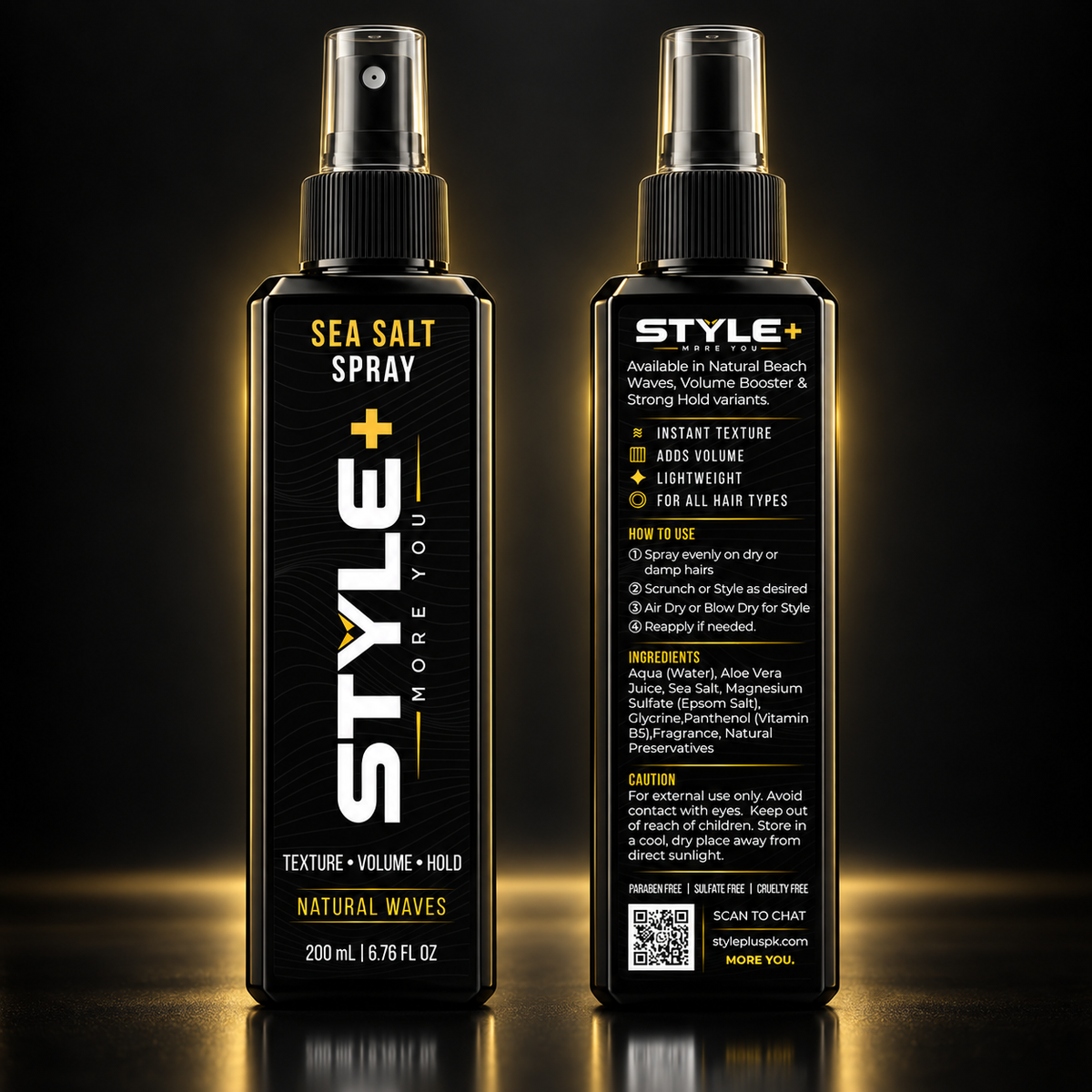 STYLE+ Sea Salt Spray 200ml I Natural Waves