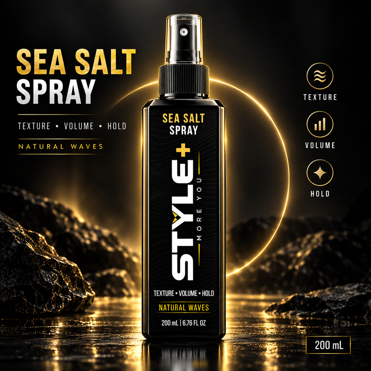 STYLE+ Sea Salt Spray 200ml I Natural Waves