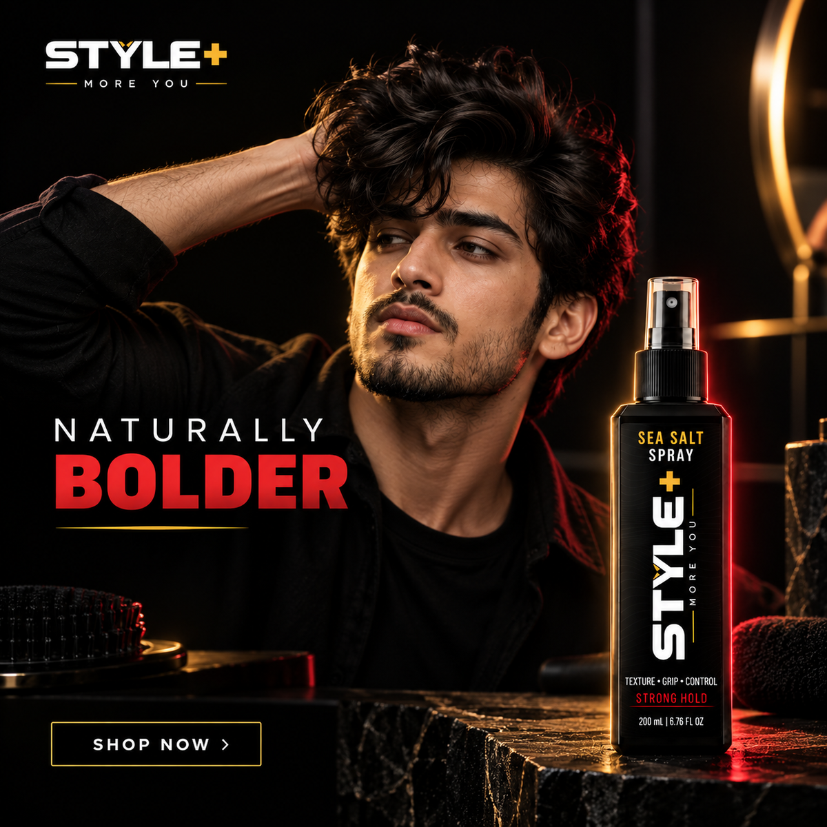 STYLE+ Sea Salt Spray 200ml | Strong Hold