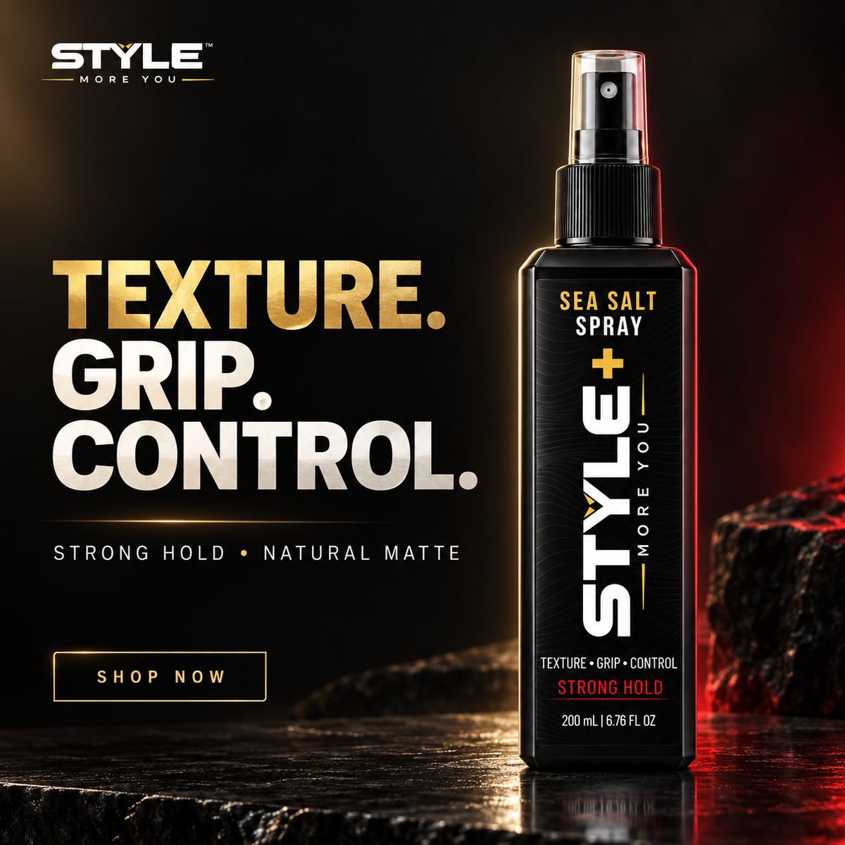STYLE+ Sea Salt Spray 200ml | Strong Hold