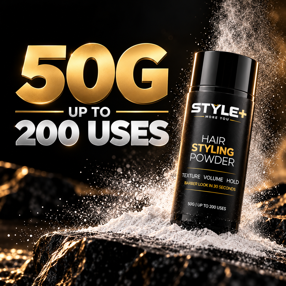 STYLE+ Hair Styling Powder 50g | Volume, Texture & Strong Hold