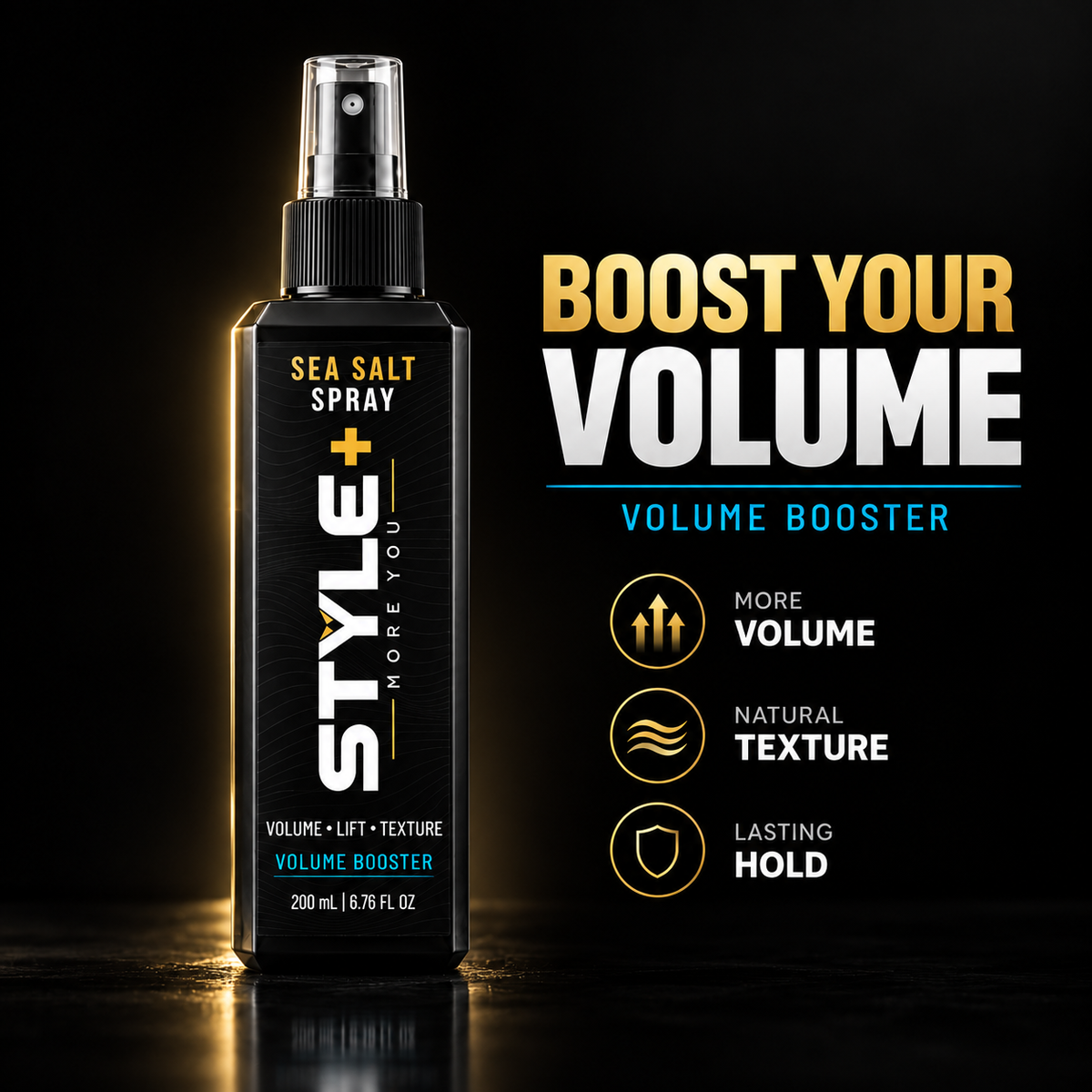 STYLE+ Sea Salt Spray 200ml | Volume Booster